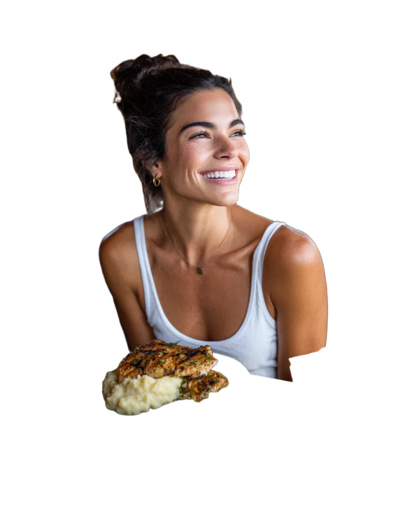 Woman Enjoying Meal Vinyl Car Decal Sticker – Waterproof & UV-Resistant 8.213333333333333"