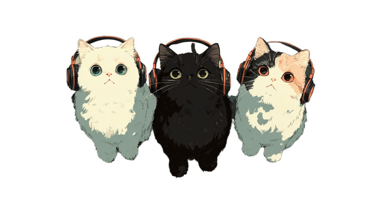 Stylish Cartoon Cats Vinyl Car Decal Sticker – Waterproof & UV-Resistant 5.4