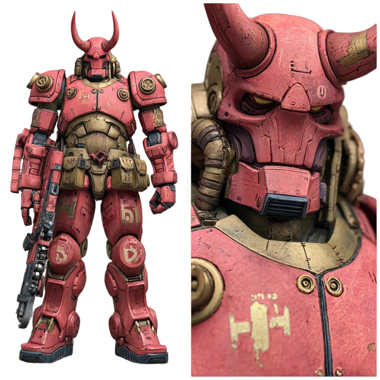 Gundam Hellboy Vinyl Car Decal Sticker – Waterproof & UV-Resistant 6.826666666666667"