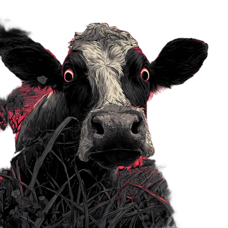 Holy Cow Vinyl Car Decal Sticker – Waterproof & UV-Resistant 3.4133333333333336"