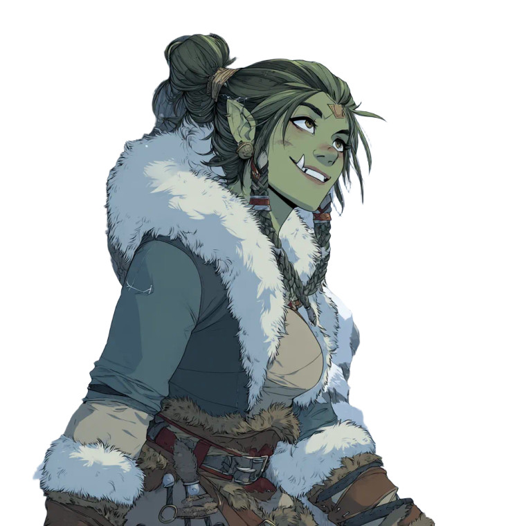 Half-Orc Adventurer V2 Vinyl Car Decal Sticker – Waterproof & UV-Resistant 3.4133333333333336"