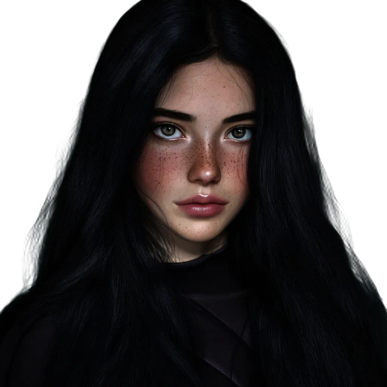 Fantasy Witch Portrait V4 Vinyl Car Decal Sticker – Waterproof & UV-Resistant 3.4133333333333336"