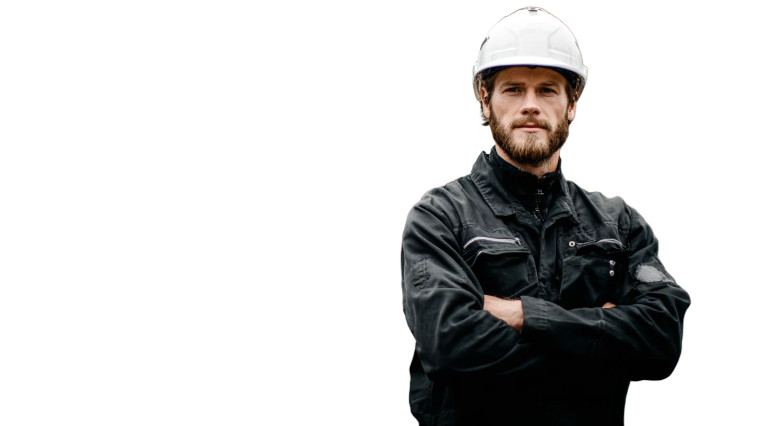 Industrial Worker V2 Vinyl Car Decal Sticker – Waterproof & UV-Resistant 2.72"