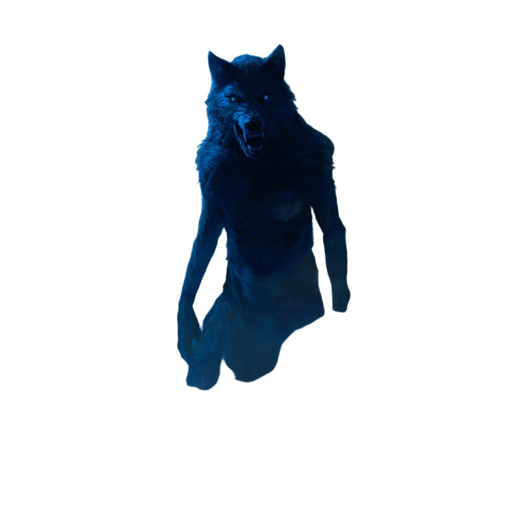 Scary Royal Werewolf Vinyl Car Decal Sticker – Waterproof & UV-Resistant 3.4133333333333336"