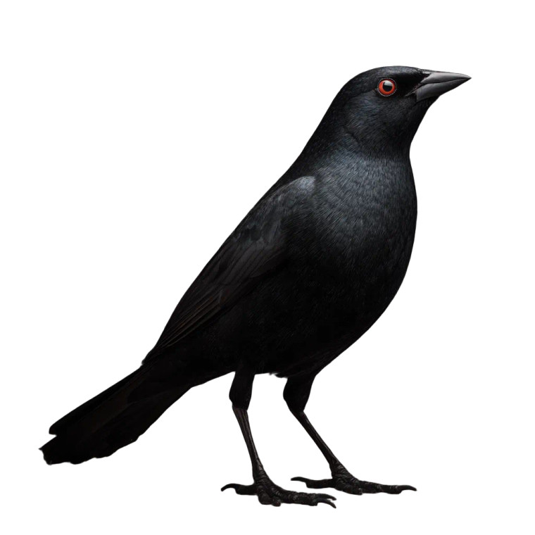 Black Bird Vinyl Car Decal Sticker – Waterproof & UV-Resistant 3.4133333333333336"