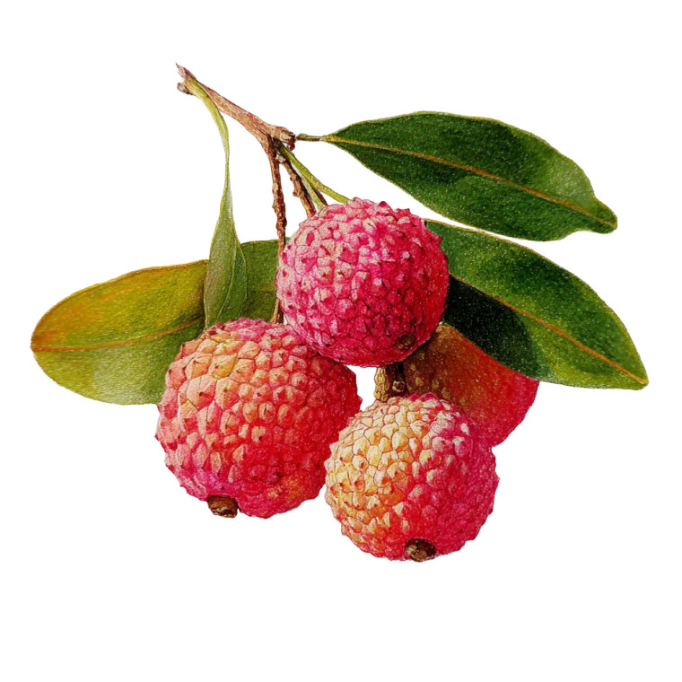 Realistic Lychees Vinyl Car Decal Sticker – Waterproof & UV-Resistant 3.4133333333333336"