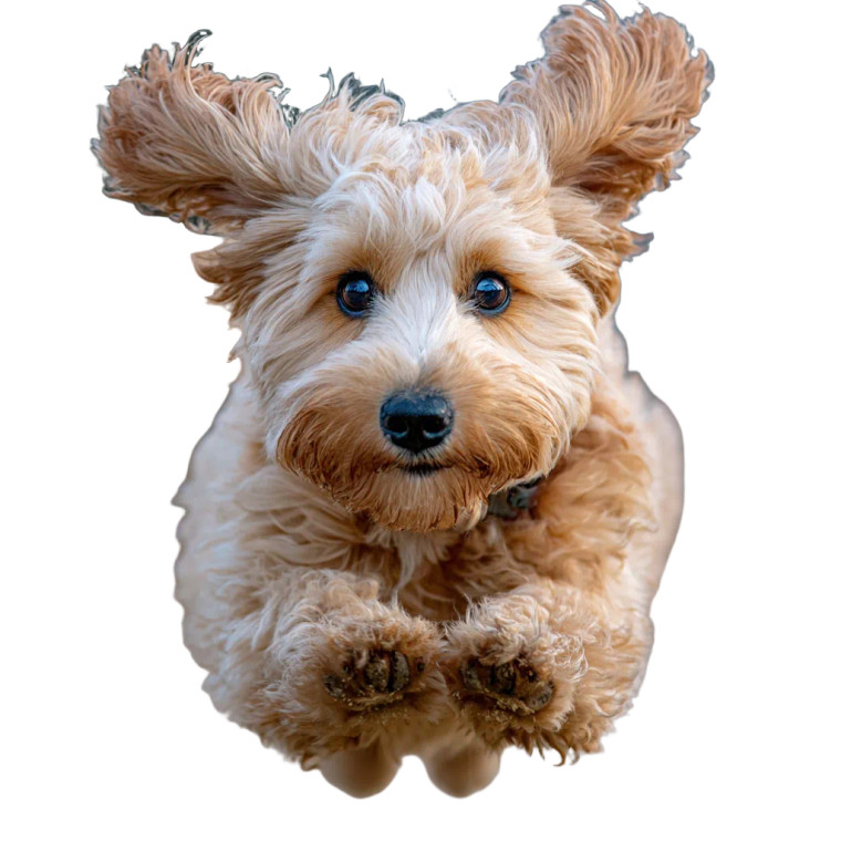 Jumping Dog Vinyl Car Decal Sticker – Waterproof & UV-Resistant 3.4133333333333336"