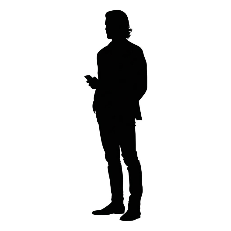 Mullet Man Silhouette Vinyl Car Decal Sticker – Waterproof & UV-Resistant 6.826666666666667"
