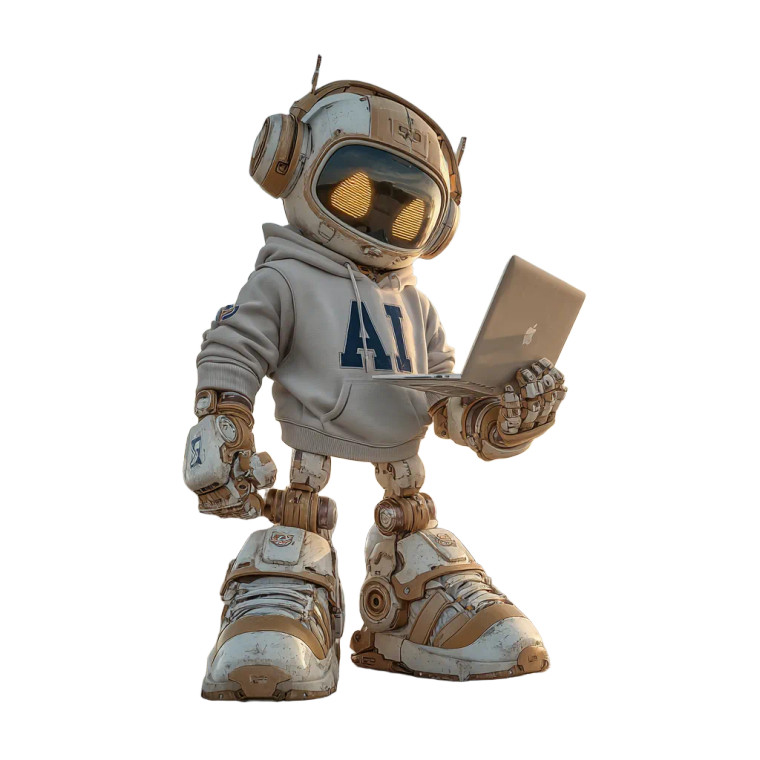Pixar-Style Robot Vinyl Car Decal Sticker – Waterproof & UV-Resistant 3.4133333333333336"