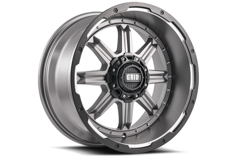 Upgrade Your Toyota Tundra | Grid Wheels GD10 Matte Anthracite & Black Lip 18x9 -12mm