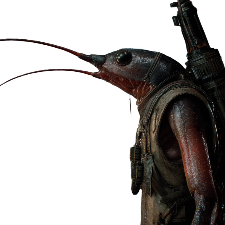 Armored Krill Warrior Vinyl Car Decal Sticker – Waterproof & UV-Resistant 6.826666666666667"