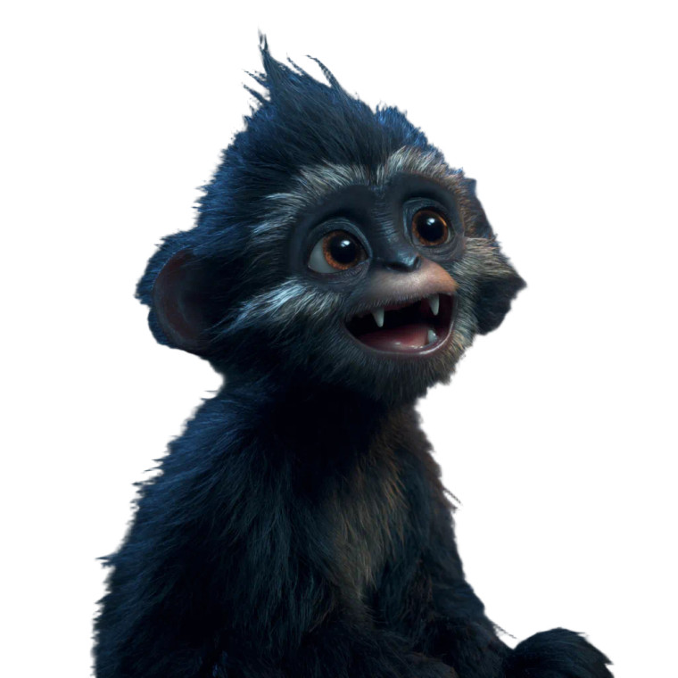 Black Leaf Monkey V2 Vinyl Car Decal Sticker – Waterproof & UV-Resistant 3.4133333333333336"