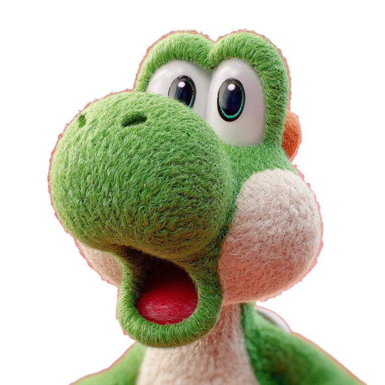 Surprised Yoshi Vinyl Car Decal Sticker – Waterproof & UV-Resistant 3.4133333333333336"
