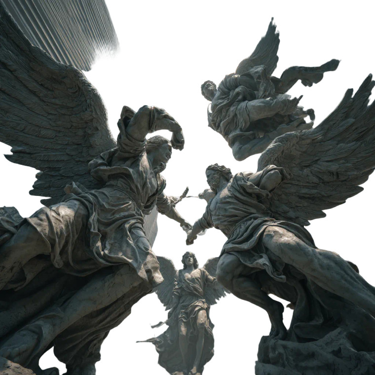 Angels Vs Demons V10 Vinyl Car Decal Sticker – Waterproof & UV-Resistant 3.4133333333333336"