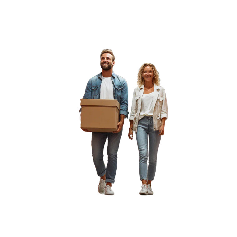 Smiling Couple Walking V3 Vinyl Car Decal Sticker – Waterproof & UV-Resistant 3.4133333333333336"