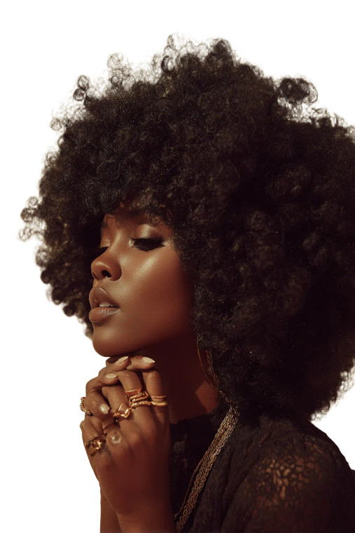 Stylish Black Woman V24 Vinyl Car Decal Sticker – Waterproof & UV-Resistant 4.4