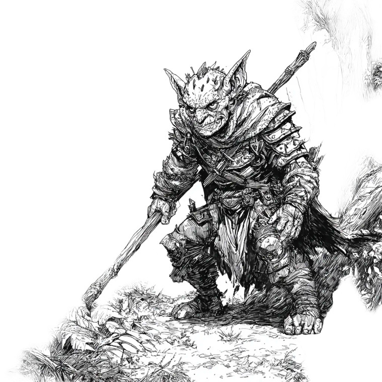 Goblin Warrior V14 Vinyl Car Decal Sticker – Waterproof & UV-Resistant 6.826666666666667"