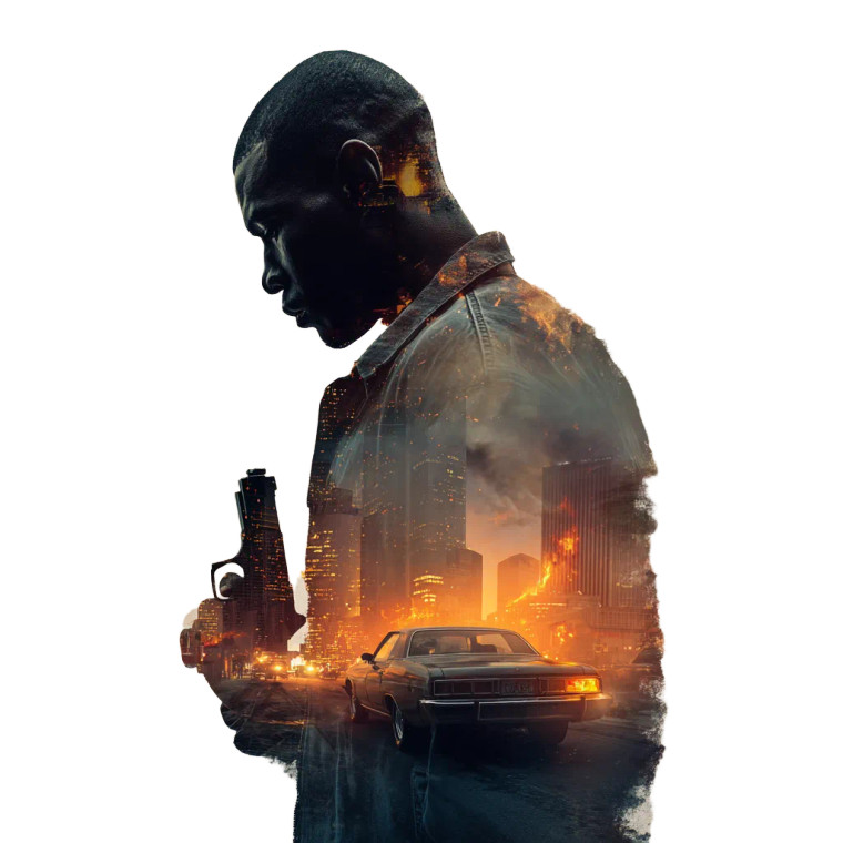 Apocalyptic Silhouette Vinyl Car Decal Sticker – Waterproof & UV-Resistant 6.826666666666667"