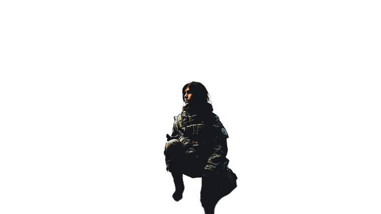 Camouflaged Soldier V2 Vinyl Car Decal Sticker – Waterproof & UV-Resistant 5.4