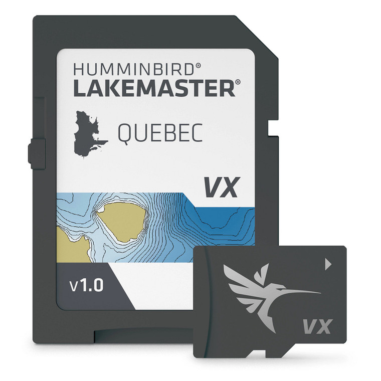 Enhance Fishing Adventures with Humminbird LakeMaster Great Lakes Edition V1 Marine Cartography | Detailed Quebec Coverage, VX Technology, Depth Highlight