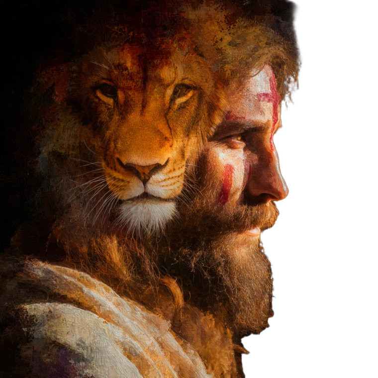 Lion-Hearted Christ Vinyl Car Decal Sticker – Waterproof & UV-Resistant 6.826666666666667"