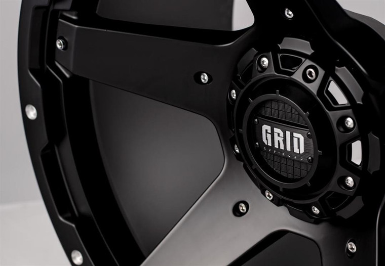 Enhance Your Ride with Grid Wheels GD04 | Matte Black Finish | 20x9 Wheel with 6x139.7 Bolt Pattern