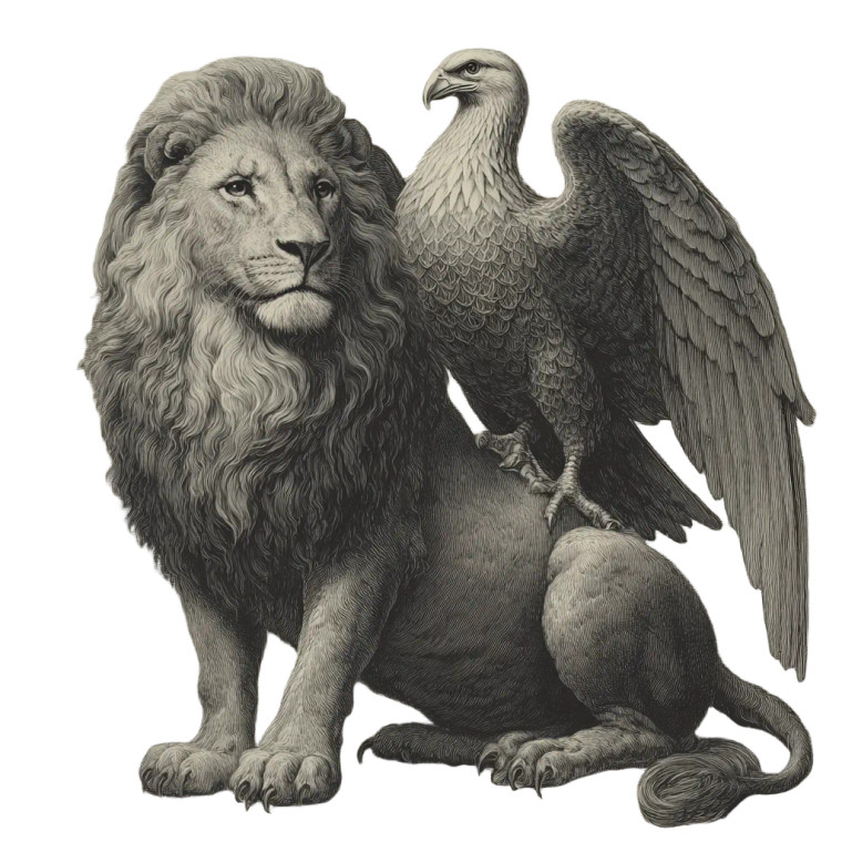Winged Lion-Eagle Vinyl Car Decal Sticker – Waterproof & UV-Resistant 3.4133333333333336"
