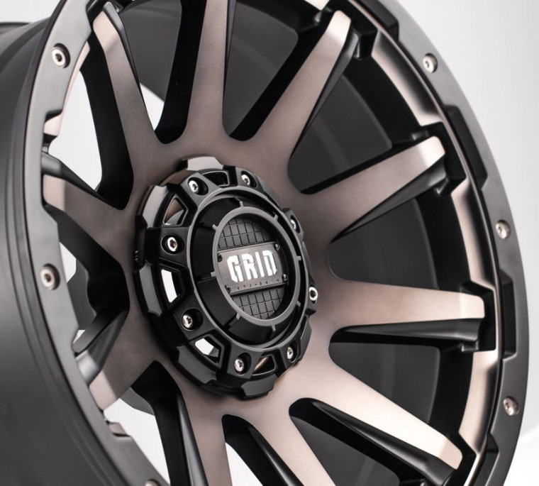 Enhance Your Ride with Matte Black 20x10 Grid Wheels for 2007 Toyota Tundra