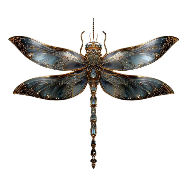 Dragonfly Jewelry Vinyl Car Decal Sticker – Waterproof & UV-Resistant 3.4133333333333336"