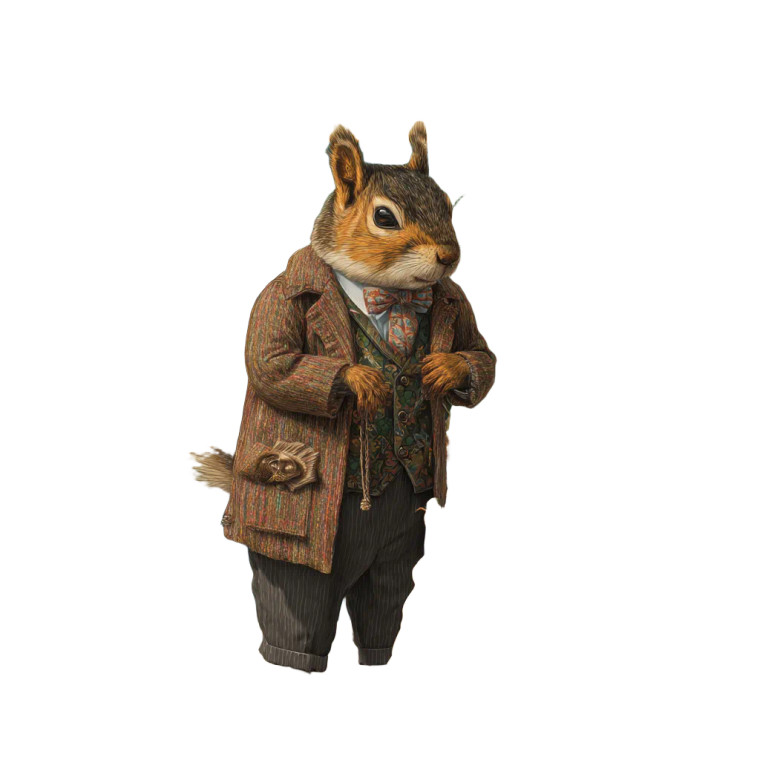 Blind Squirrel Bank Vinyl Car Decal Sticker – Waterproof & UV-Resistant 3.4133333333333336"