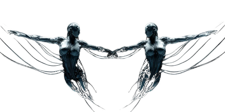Cyborg Dancers Vinyl Car Decal Sticker – Waterproof & UV-Resistant 5.12"