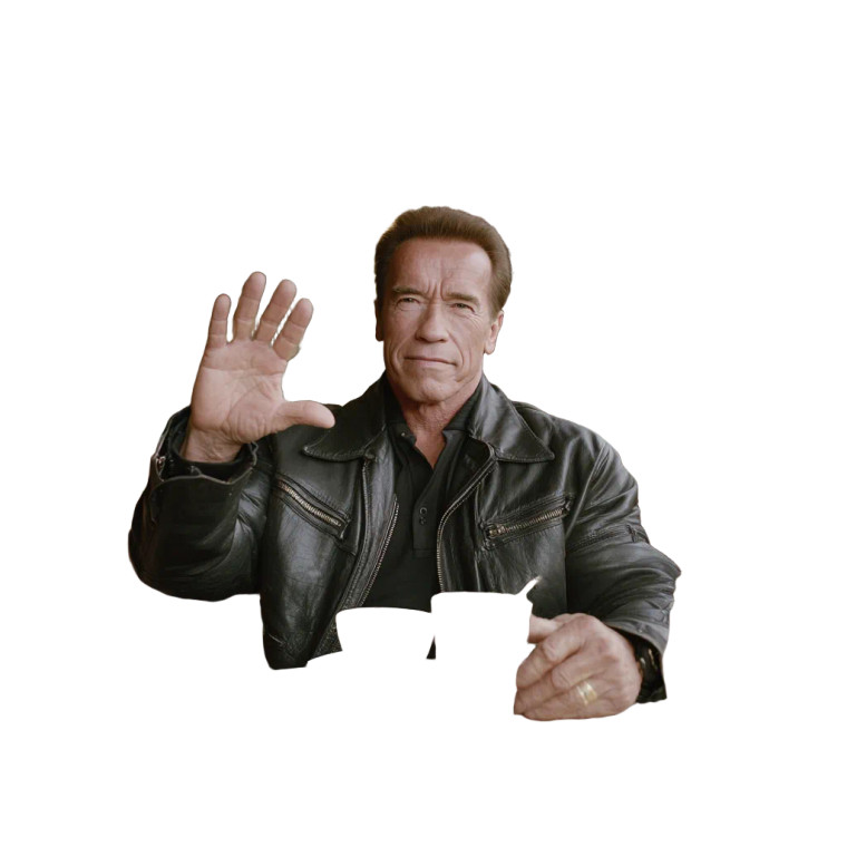 Arnold Drinking Tea Vinyl Car Decal Sticker – Waterproof & UV-Resistant 3.4133333333333336"