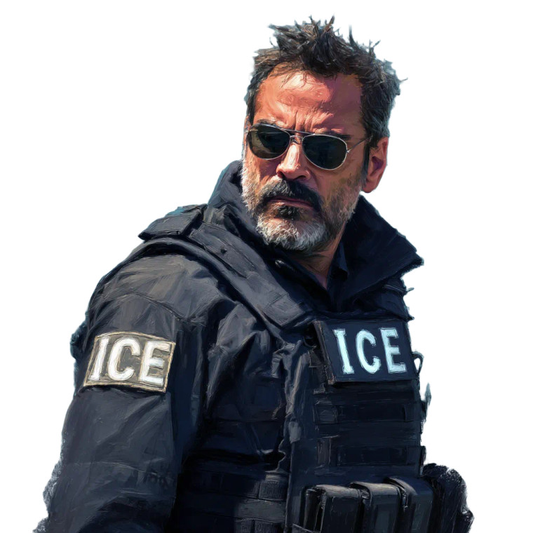Comedian Ice Agent Vinyl Car Decal Sticker – Waterproof & UV-Resistant 6.826666666666667"