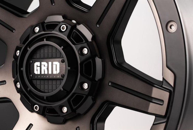 Grid Wheels 20x9 Matte Black Wheel | 5x127/5x5.00/5x139.7 | Compatible with TPMS, 2600lb Load Capacity