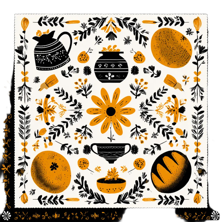 Artisan Bread Sketch Vinyl Car Decal Sticker – Waterproof & UV-Resistant 6.826666666666667"