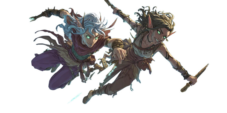 Gleeful Fey Fairies Vinyl Car Decal Sticker – Waterproof & UV-Resistant 5.12"