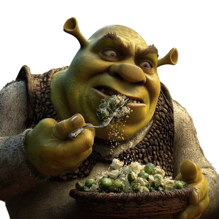 Shrek Eating Vinyl Car Decal Sticker – Waterproof & UV-Resistant 3.4133333333333336"