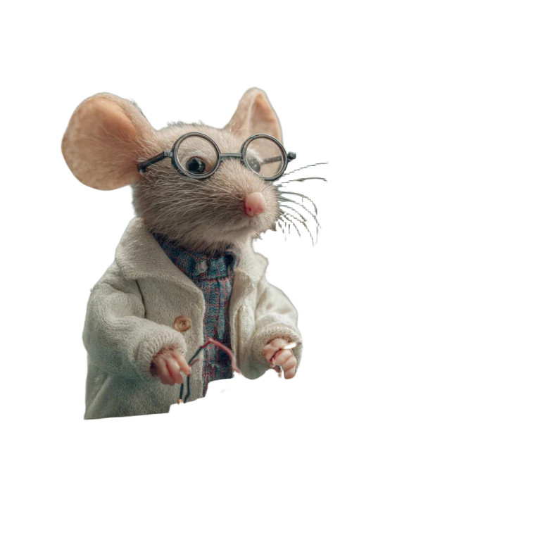Mouse Inventor Vinyl Car Decal Sticker – Waterproof & UV-Resistant 3.4133333333333336"