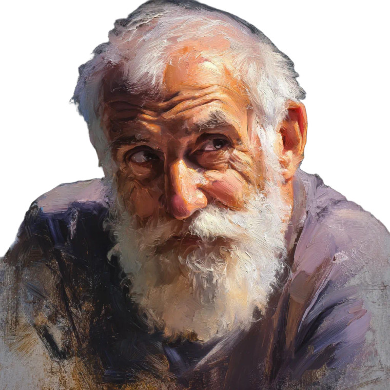 Old Man'S Reflection Vinyl Car Decal Sticker – Waterproof & UV-Resistant 3.4133333333333336"