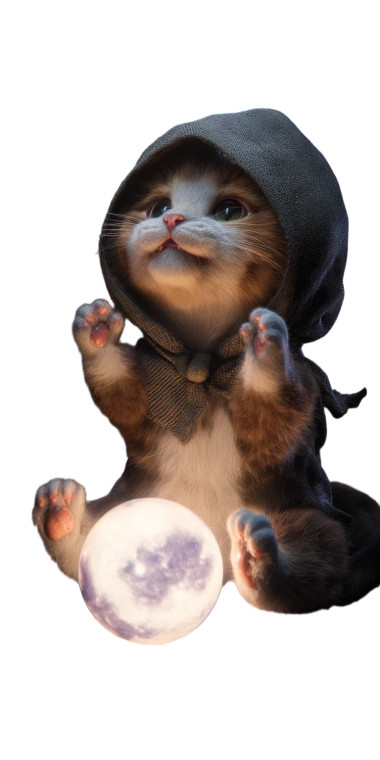 Magical Cat With Orb Vinyl Car Decal Sticker – Waterproof & UV-Resistant 10.2