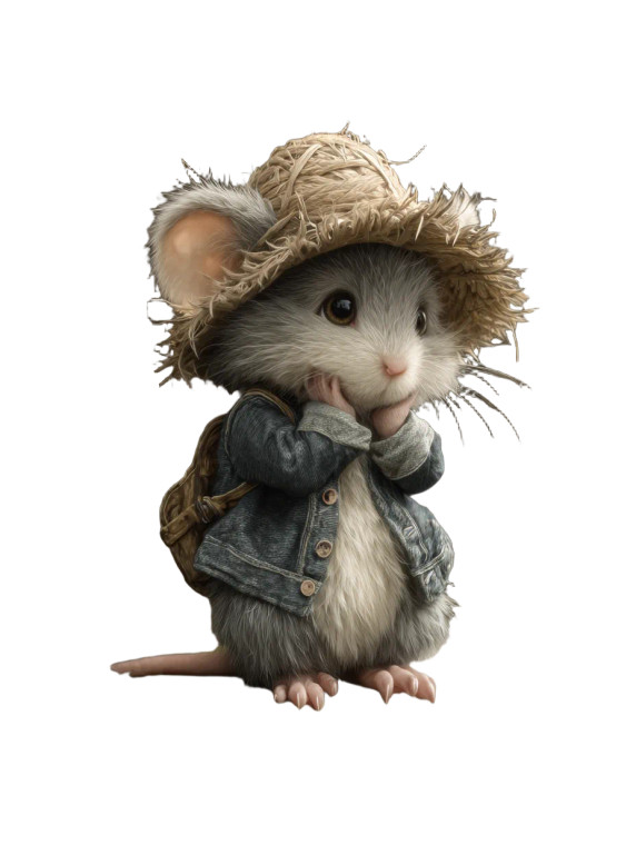 Thoughtful Mouse Cottage Vinyl Car Decal Sticker – Waterproof & UV-Resistant 4.1066666666666665"