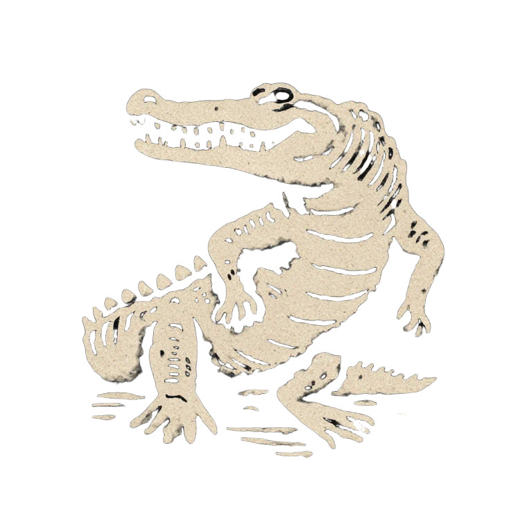 Banksy Crocodile Logo Vinyl Car Decal Sticker – Waterproof & UV-Resistant 3.4133333333333336"