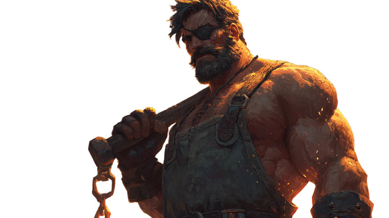 Fantasy Blacksmith V2 Vinyl Car Decal Sticker – Waterproof & UV-Resistant 5.4