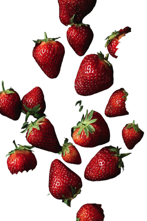 Ripe Strawberries Display Vinyl Car Decal Sticker – Waterproof & UV-Resistant 4.4