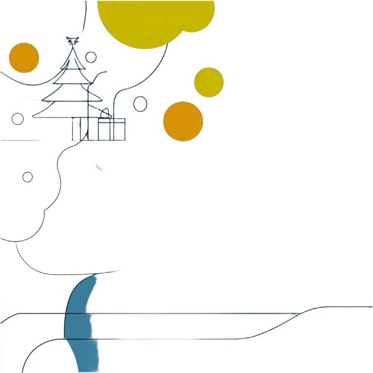 Christmas Thought Bubble Vinyl Car Decal Sticker – Waterproof & UV-Resistant 3.4133333333333336"