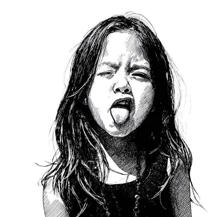 Disgusted Child Vinyl Car Decal Sticker – Waterproof & UV-Resistant 3.4133333333333336"