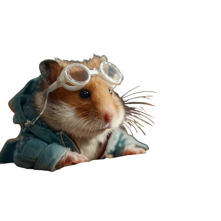 Hamster Coder Vinyl Car Decal Sticker – Waterproof & UV-Resistant 3.4133333333333336"