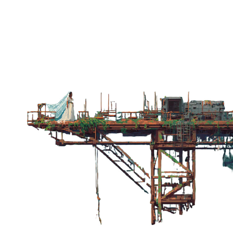 Bride At Construction Vinyl Car Decal Sticker – Waterproof & UV-Resistant 3.4133333333333336"