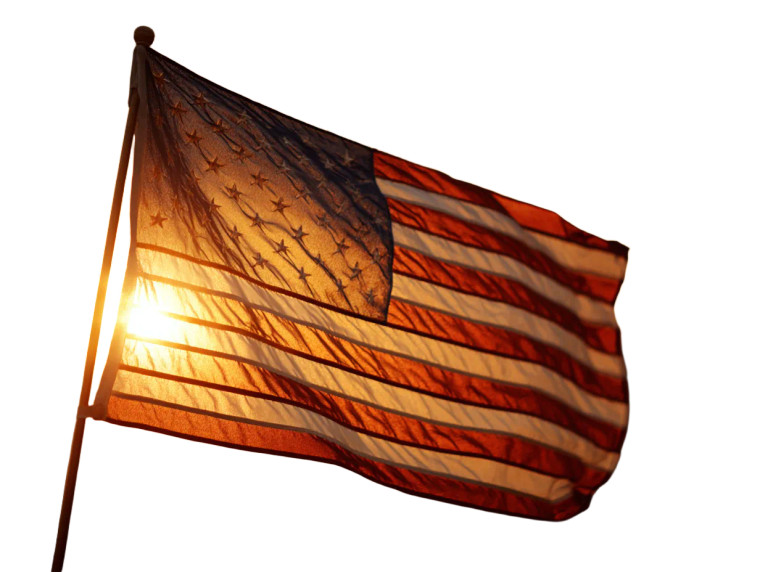 Waving American Flag V11 Vinyl Car Decal Sticker – Waterproof & UV-Resistant 6.1866666666666665"