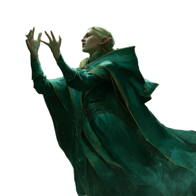 Radiant Elf Wizard Vinyl Car Decal Sticker – Waterproof & UV-Resistant 6.826666666666667"